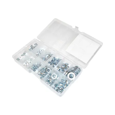 Trusa saibe M4, M5, M6,  M8, M10, M12 DIN125/DIN127 350 piese Breckner Germany