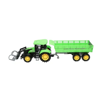 Jucarie tractor cu incarcator frontal si remorca - imagine 5