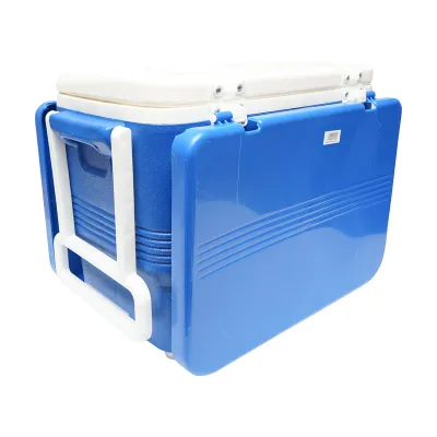 Lada frigorifica pentru picnic 45L albastra cu masa 610x405x445mm  Breckner Germany - imagine 4