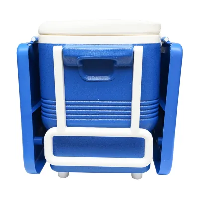 Lada frigorifica pentru picnic 45L albastra cu masa 610x405x445mm  Breckner Germany - imagine 7