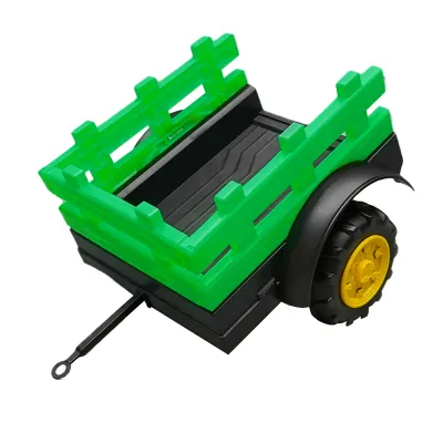 Tractor electric cu remorca telecomanda si baterie pentru copii jucarie 1980x650x610 - imagine 6
