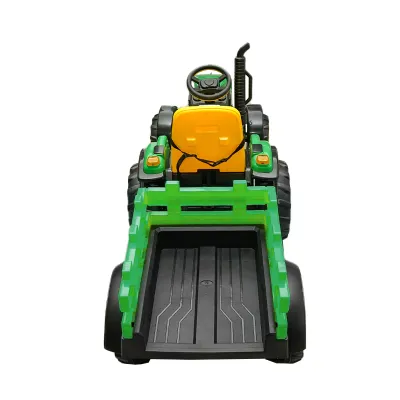 Tractor electric cu remorca telecomanda si baterie pentru copii jucarie 1980x650x610 - imagine 5