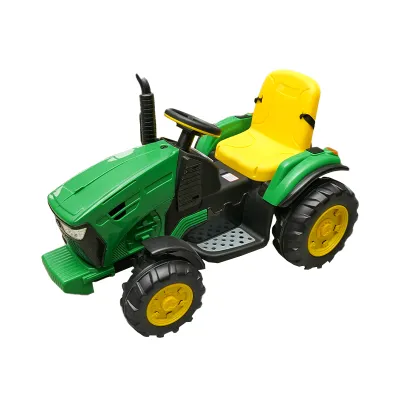 Tractor electric cu remorca telecomanda si baterie pentru copii jucarie 1980x650x610 - imagine 7