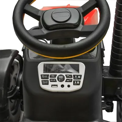 Tractor electric cu remorca telecomanda si baterie pentru copii jucarie 1980x610x650mm - imagine 8
