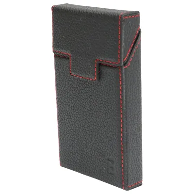 Husa neagra din piele pentru pachet de tigari P34 Breckner