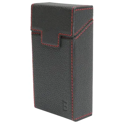 Husa neagra din piele pentru pachet de tigari P21 Breckner