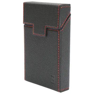 Husa neagra din piele pentru pachet de tigari P27 Breckner