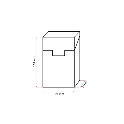 Husa maro din piele pentru pachet de tigari P25 Breckner - imagine 2