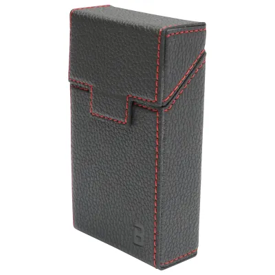 Husa neagra din piele pentru pachet de tigari P20 Breckner