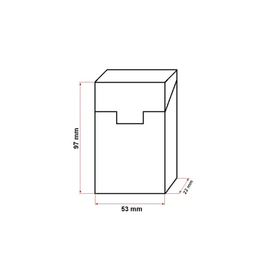 Husa maro din piele pentru pachet de tigari P20 Breckner - imagine 2